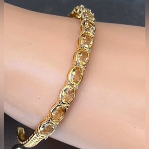 925DK Sterling Vermeil Citrine Bracelet